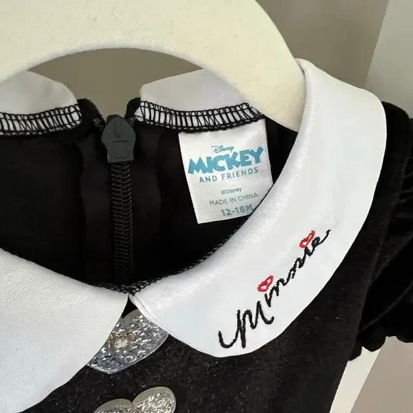 12-18 month Disney Minnie Mouse Dress Costume baby girl Polka dot dress - Picture 5 of 11